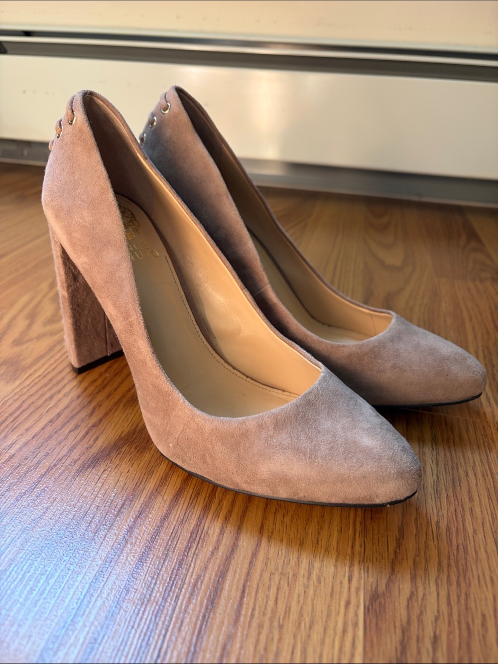 Vince Camuto Suede Block Heels